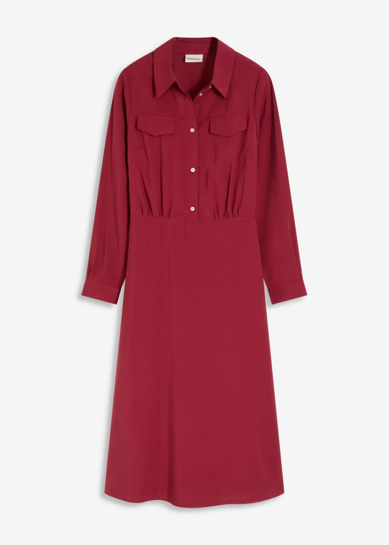 Vestido con cuello de camisa