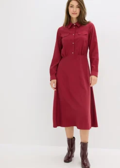 Vestido con cuello de camisa