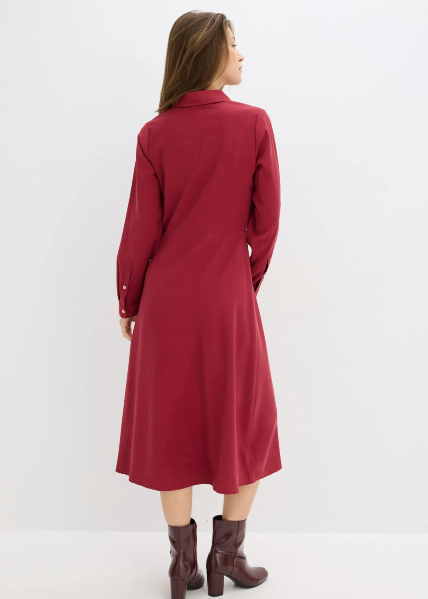 Vestido con cuello de camisa
