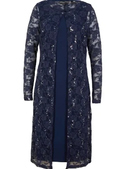 Vestido con encaje (2 piezas)