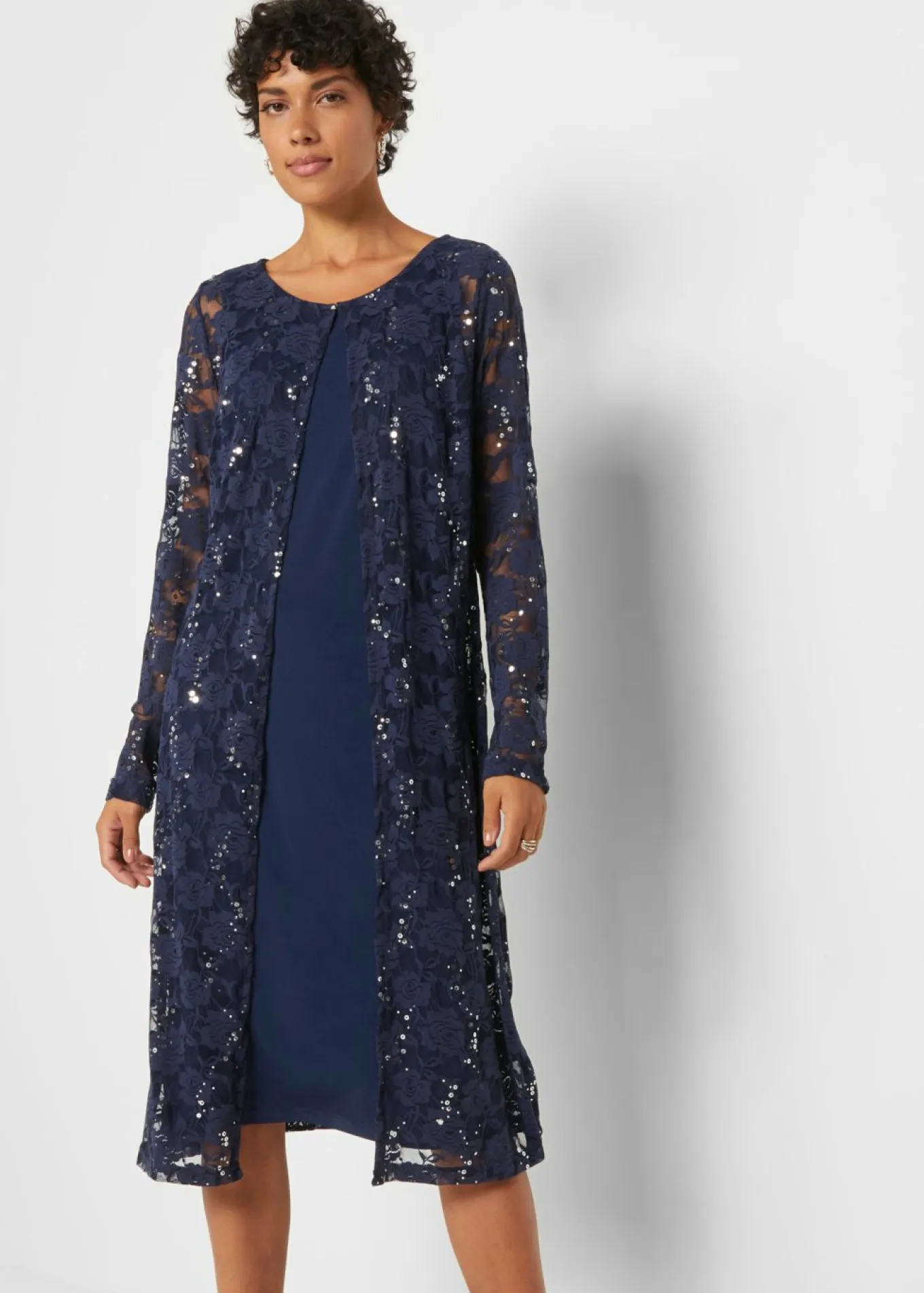 Vestido con encaje (2 piezas)