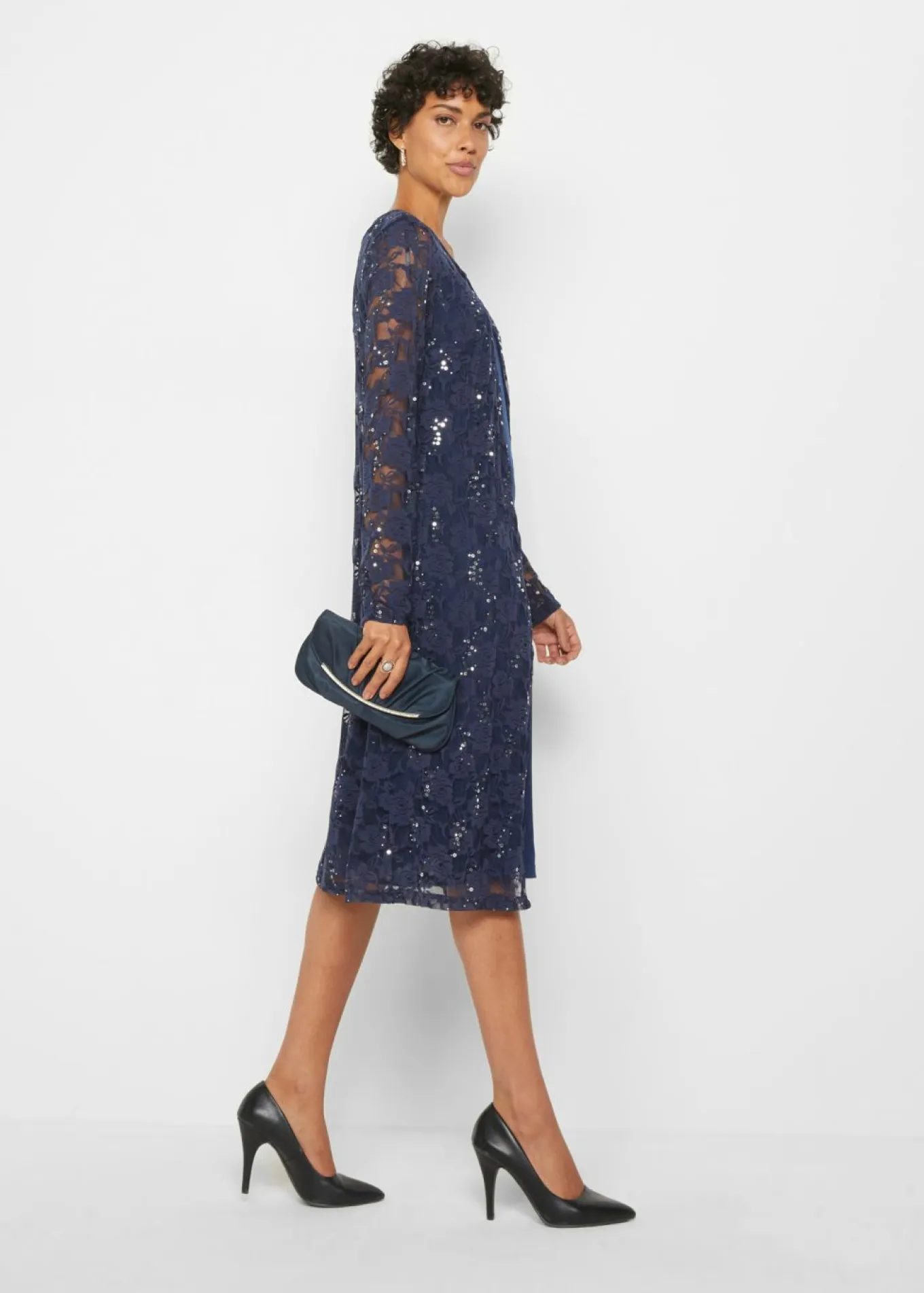 Vestido con encaje (2 piezas)