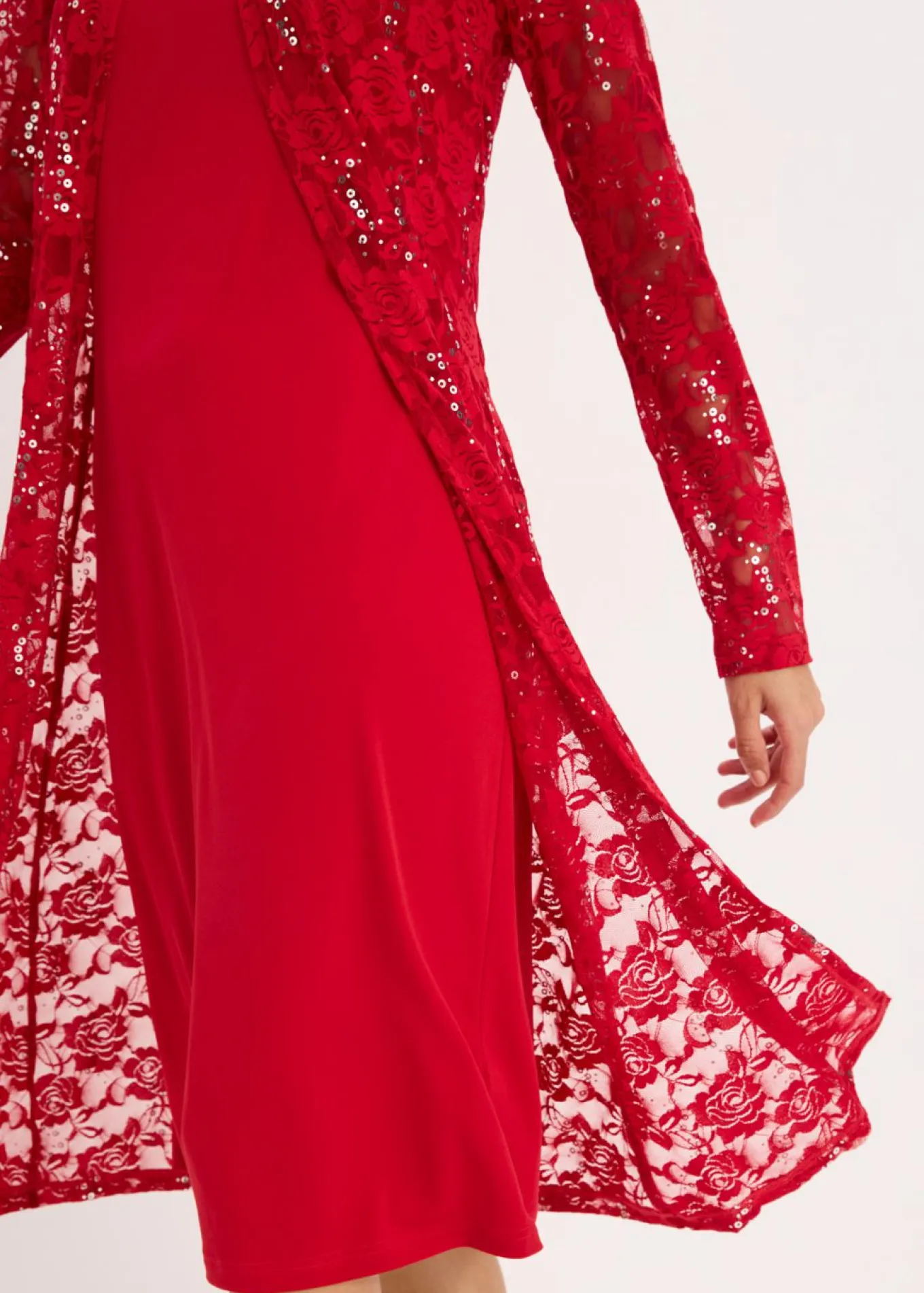 Vestido con encaje (2 piezas)
