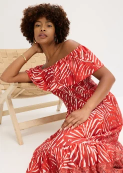 Vestido con escote bañera