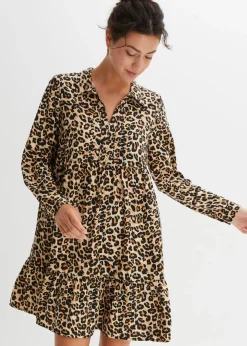 Vestido con estampado animal