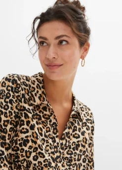 Vestido con estampado animal
