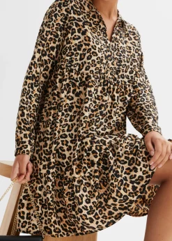 Vestido con estampado animal
