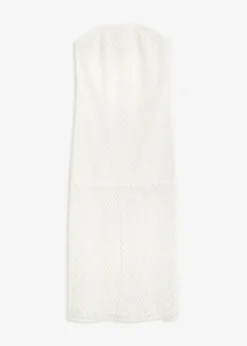 Vestido con hombros al descubierto y encaje