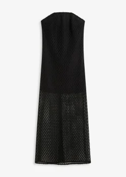 Vestido con hombros al descubierto y encaje
