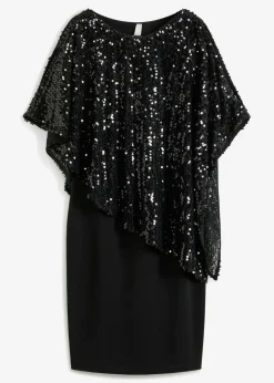 Vestido con hombros al descubierto y lentejuelas