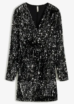 Vestido con lentejuelas de terciopelo suave