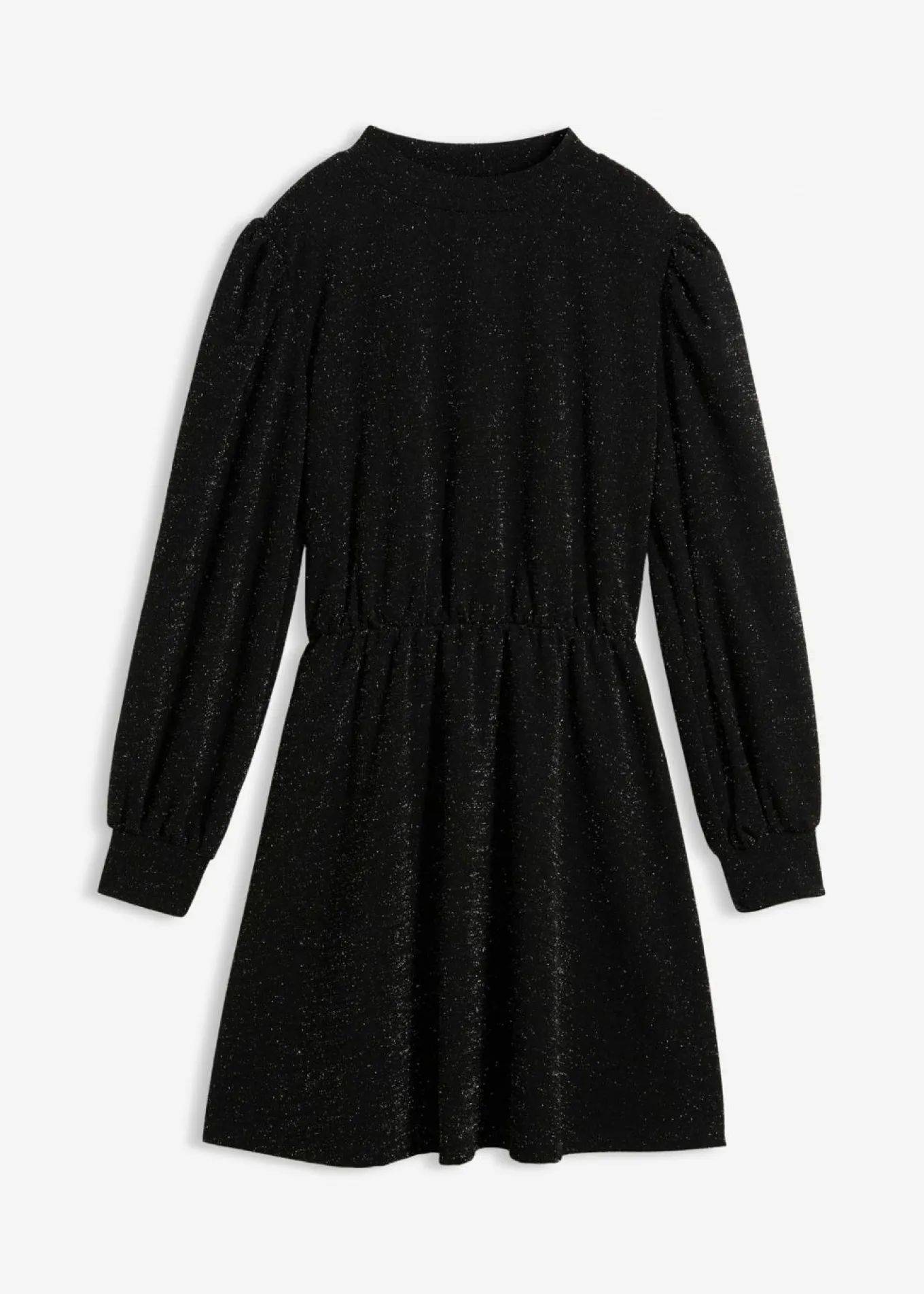 Vestido con purpurina de tejido interlock resistente