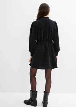 Vestido con purpurina de tejido interlock resistente