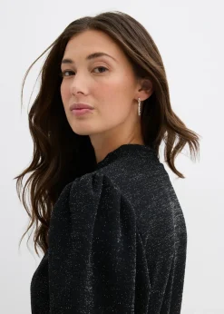 Vestido con purpurina de tejido interlock resistente
