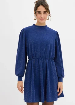 Vestido con purpurina de tejido interlock resistente