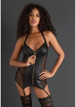 Vestido con tirantes y cremallera