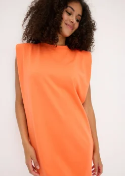 Vestido corto con detalle en los hombros