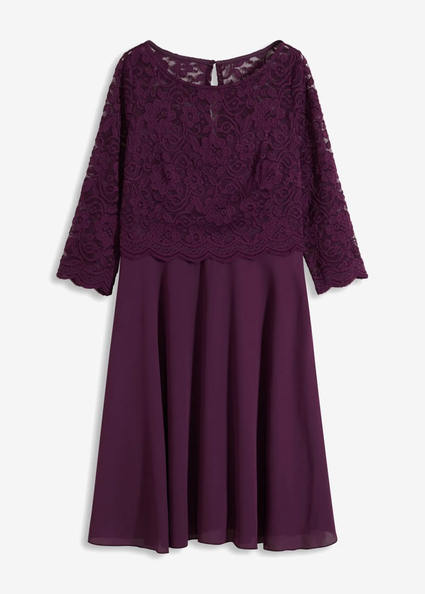 Vestido corto con encaje