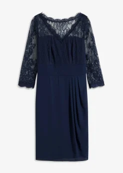 Vestido corto con encaje