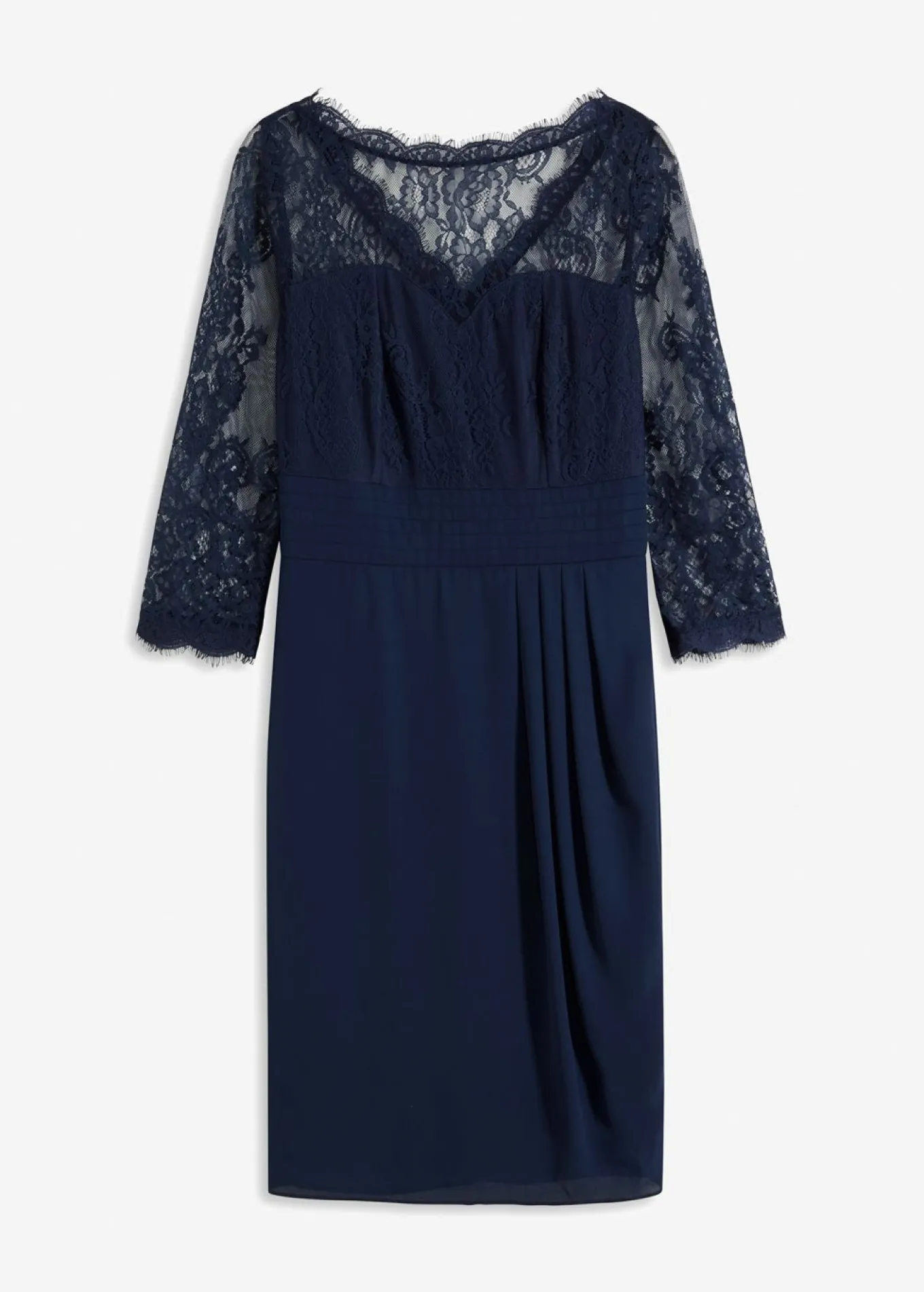 Vestido corto con encaje