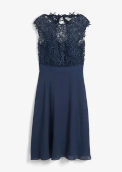 Vestido corto con encaje