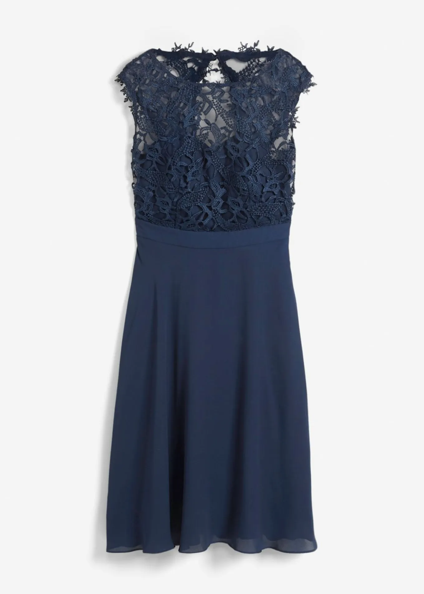 Vestido corto con encaje
