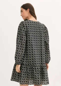 Vestido corto con estructura arrugada