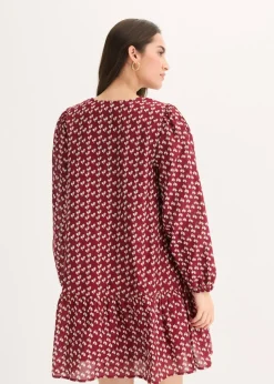 Vestido corto con estructura arrugada