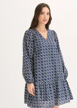 Vestido corto con estructura arrugada