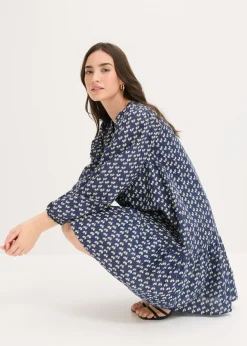 Vestido corto con estructura arrugada
