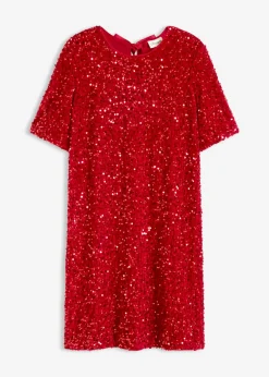 Vestido corto con lentejuelas
