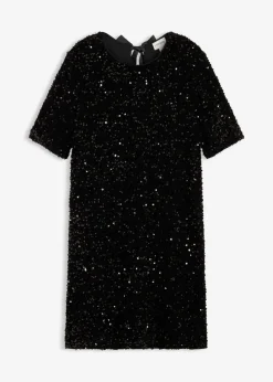 Vestido corto con lentejuelas