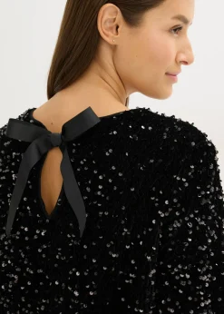 Vestido corto con lentejuelas