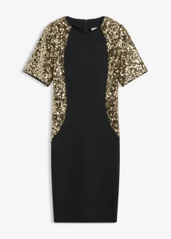 Vestido corto con lentejuelas