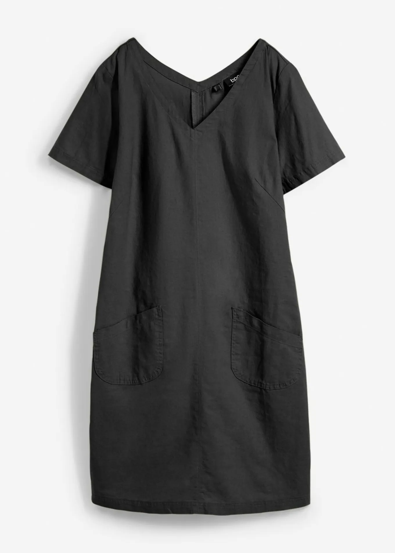 Vestido corto con lino
