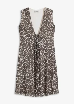 Vestido corto con malla