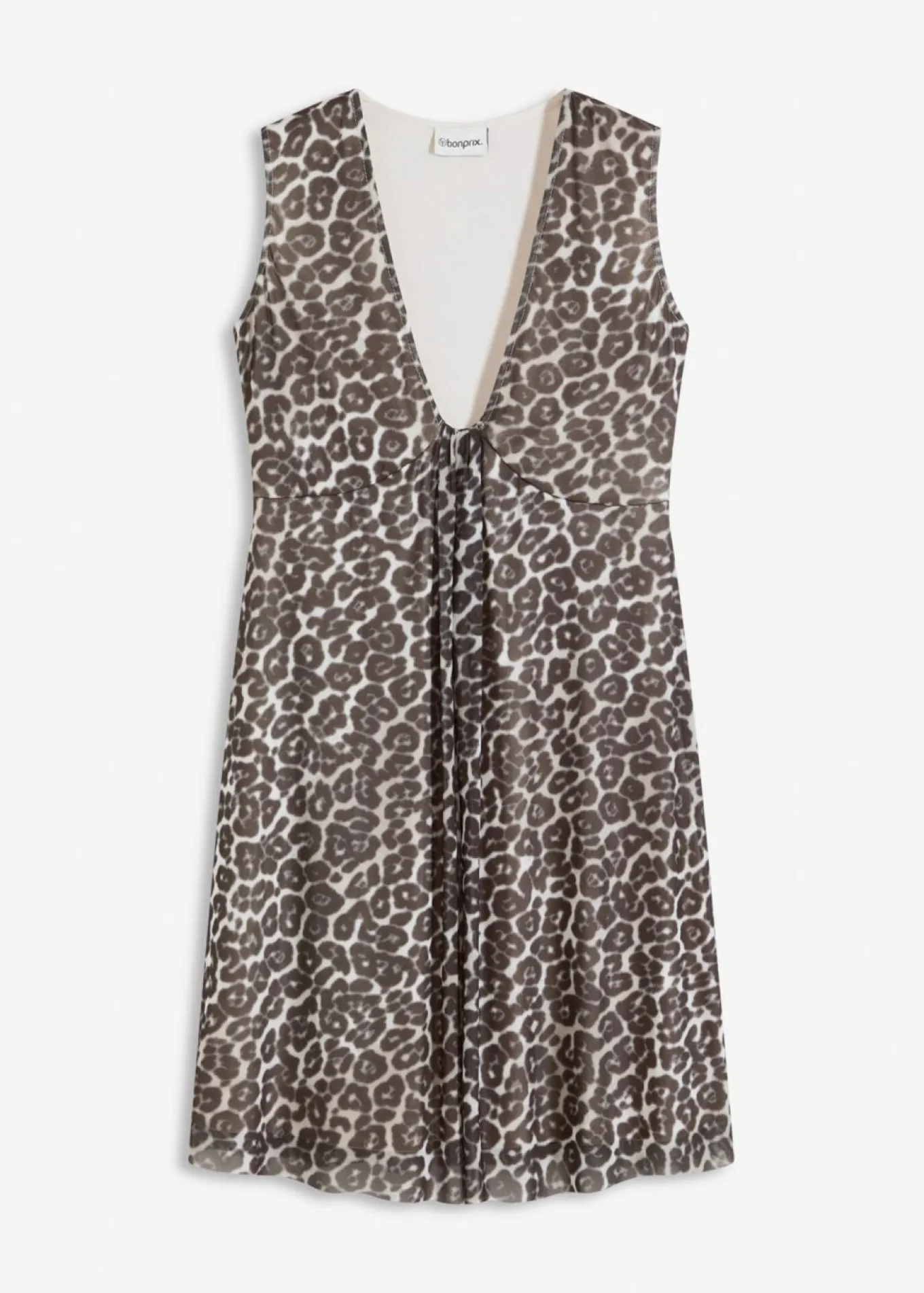 Vestido corto con malla