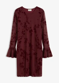 Vestido corto con malla