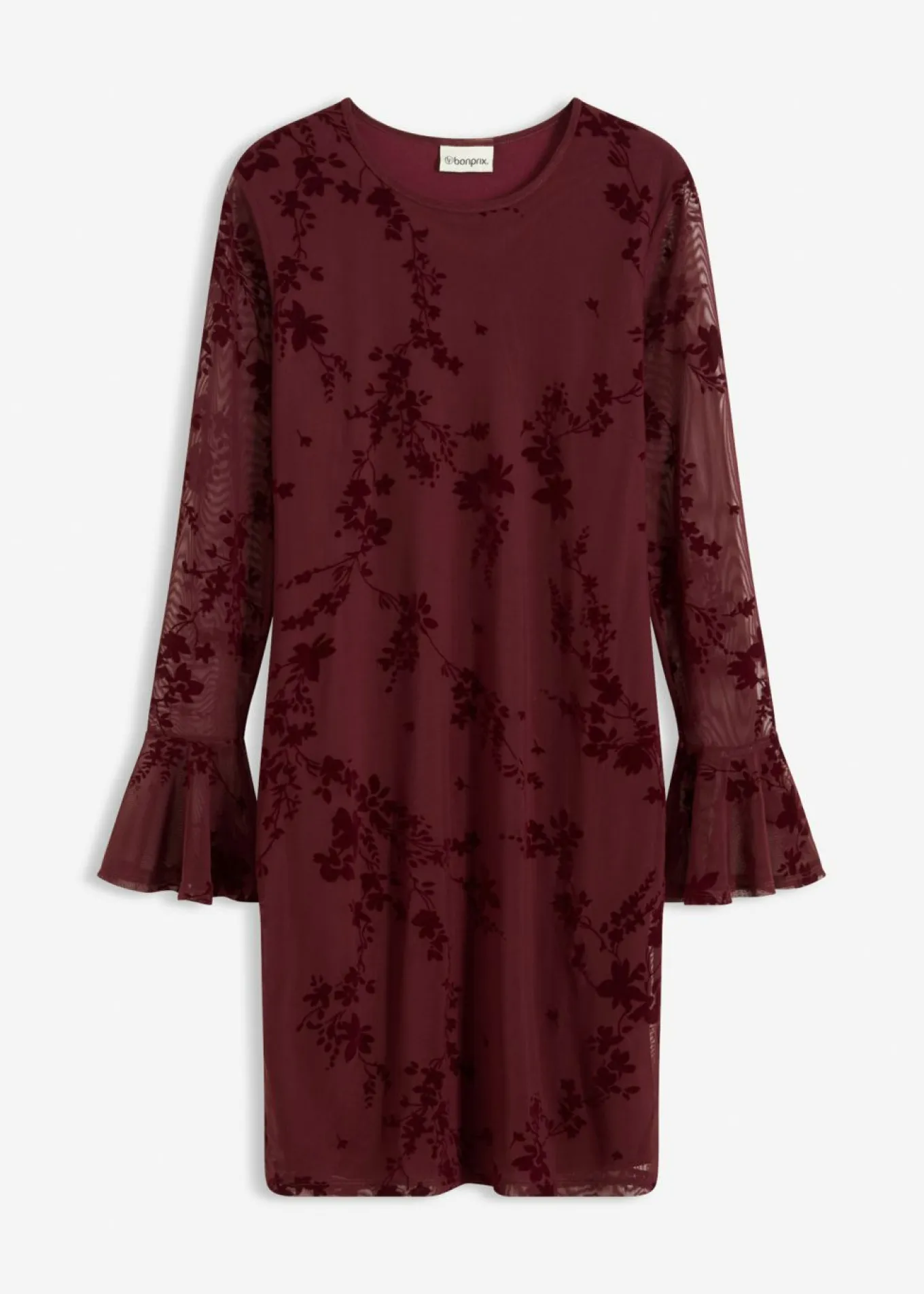 Vestido corto con malla