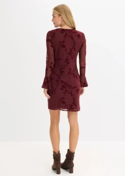 Vestido corto con malla