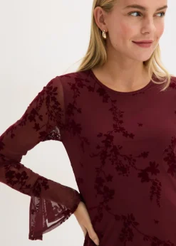 Vestido corto con malla
