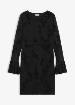 Vestido corto con malla