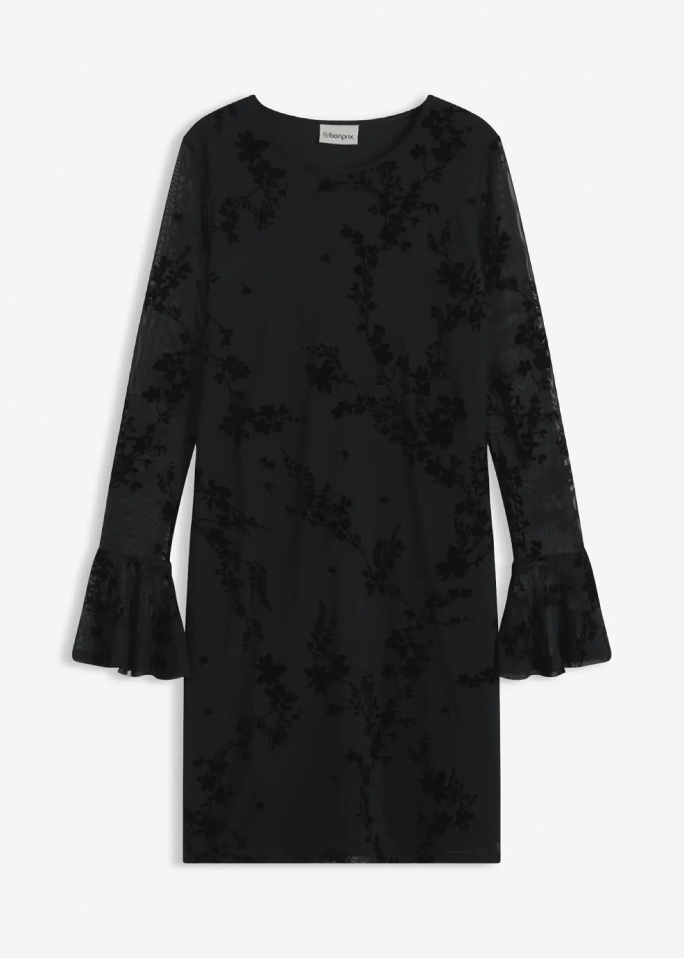 Vestido corto con malla