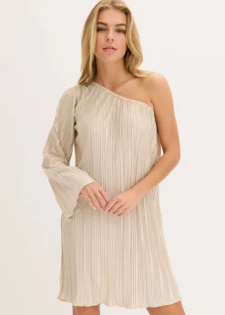 Vestido corto con plisado