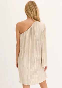 Vestido corto con plisado