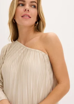 Vestido corto con plisado