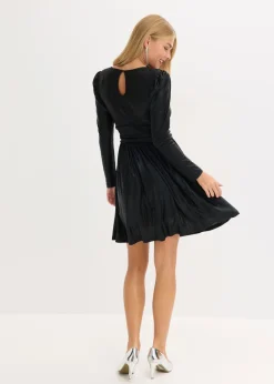 Vestido corto con purpurina