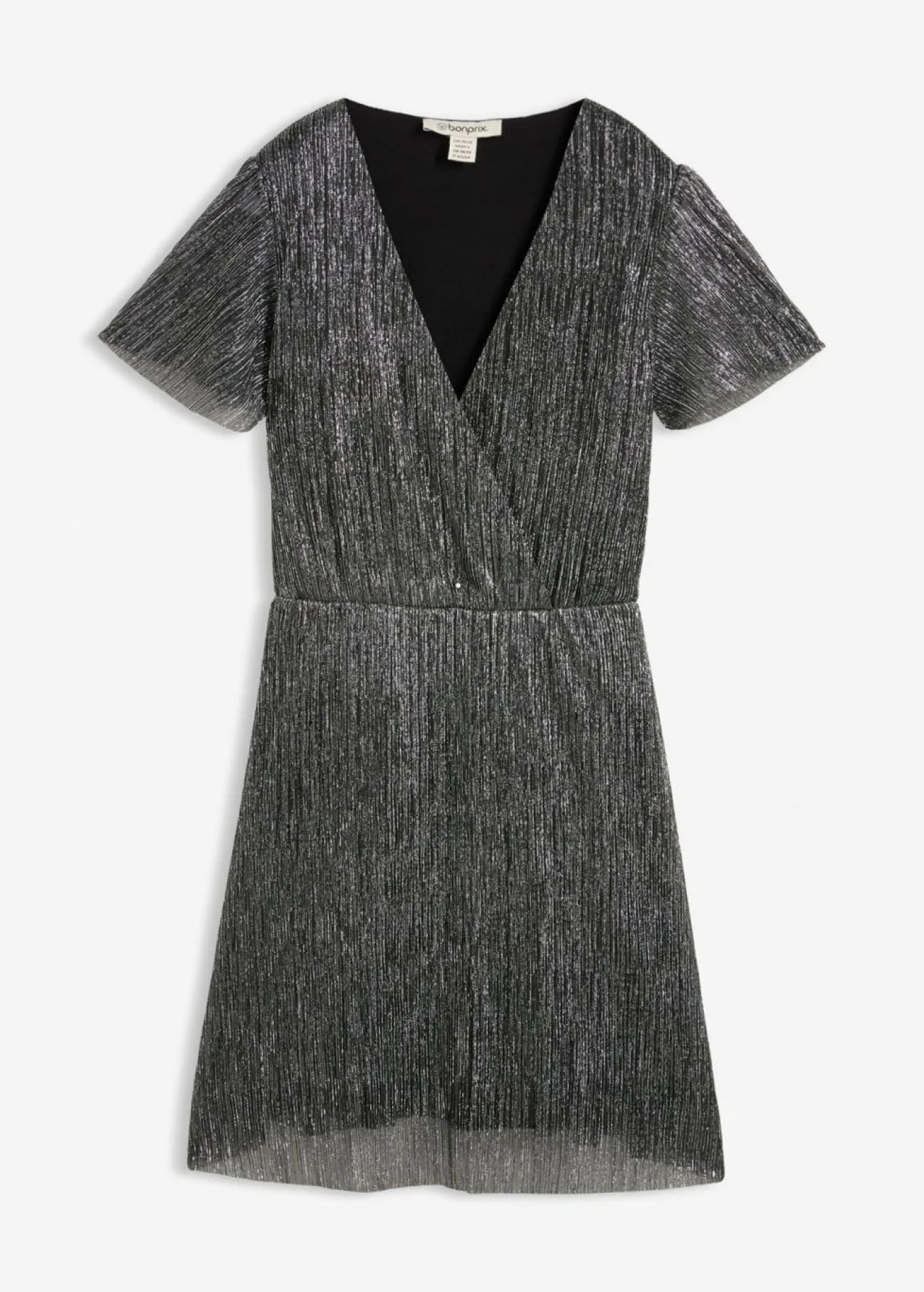Vestido corto con purpurina