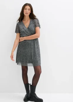 Vestido corto con purpurina