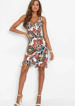 Vestido corto con volantes
